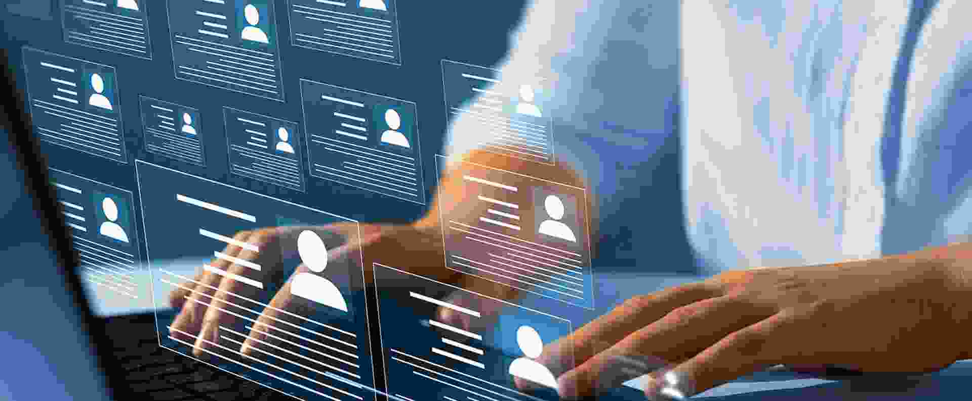 Person on computer