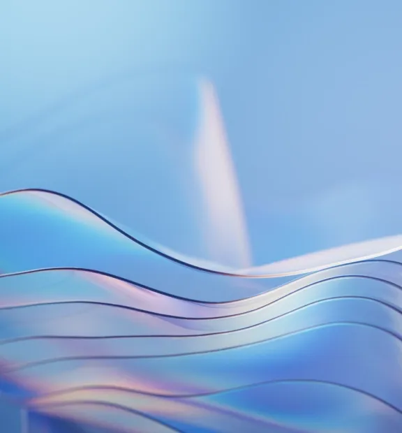 Abstract image of modern colorful curves representing innovation and creativity.