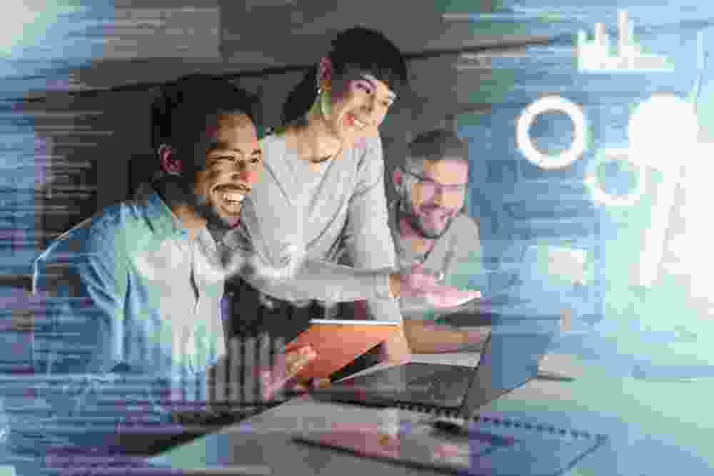 Team analyzing good team results